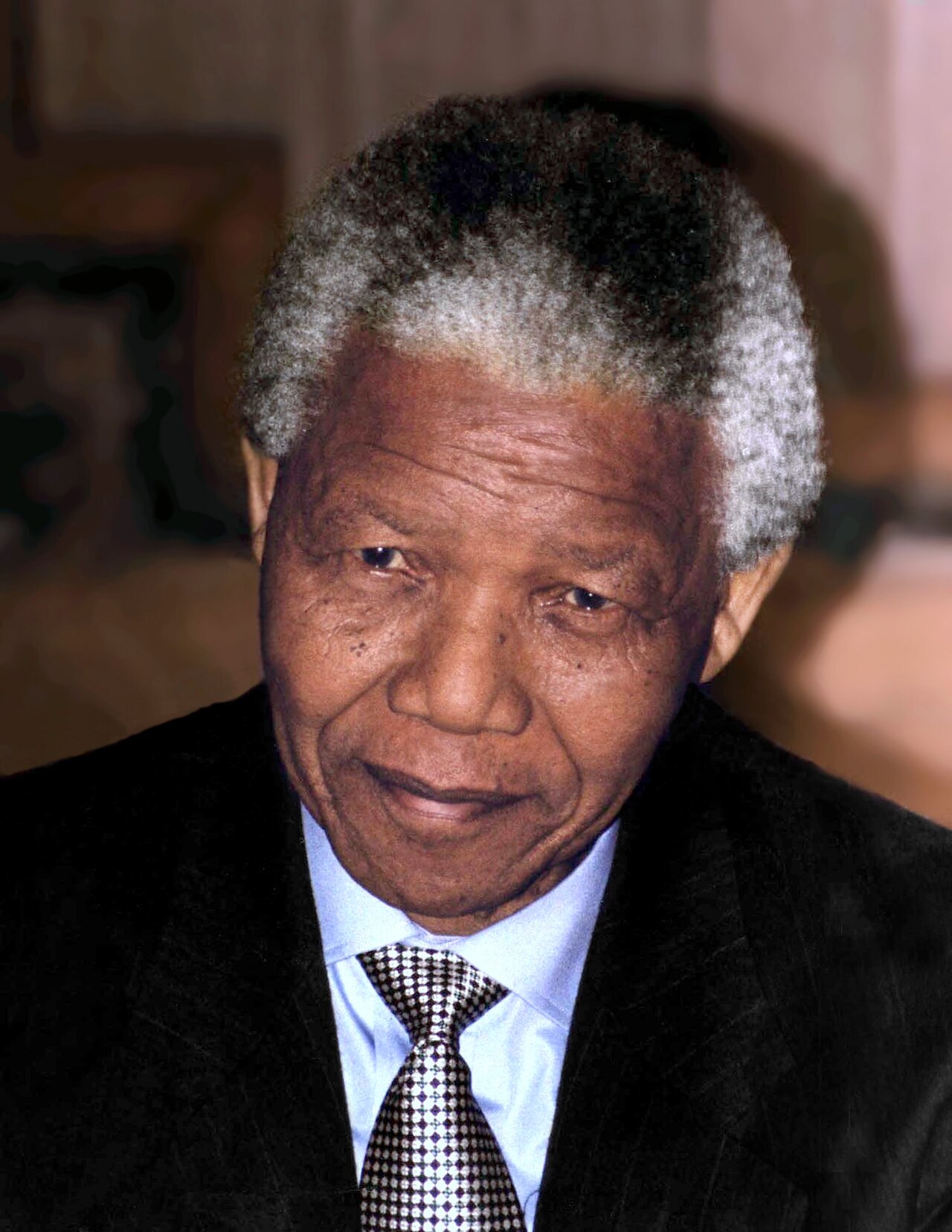 Nelson Mandela smiling in 1994